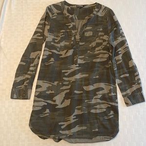 Camo Shirt Dress